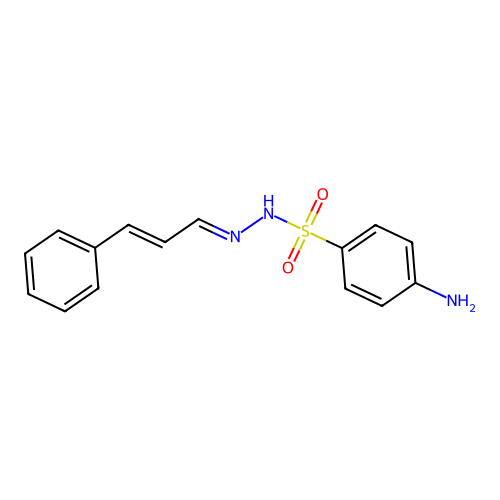 4-amino-N-[(E)-[(E)-3-phenylprop-2-enylidene]amino]benzenesulfonamide structure
