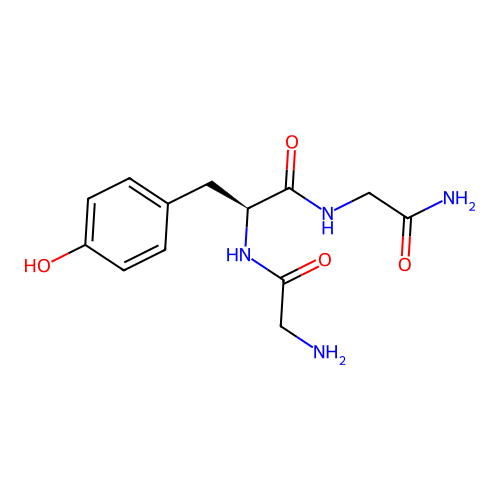 Glycinamide, glycyl-L-tyrosyl- structure