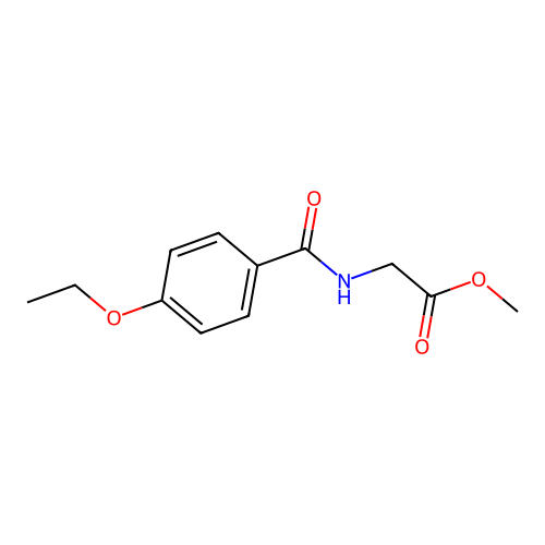 Methyl ((4-ethoxybenzoyl)amino)acetate structure