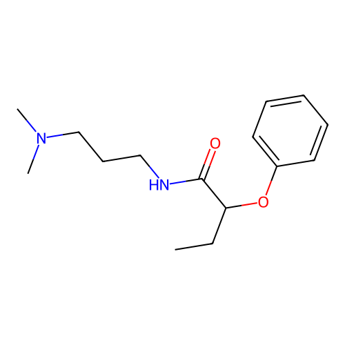 N-[3-(dimethylamino)propyl]-2-phenoxybutanamide structure