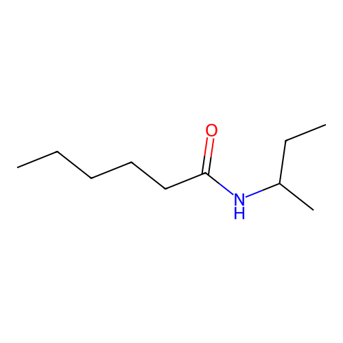 N-s-butyl caproamide structure