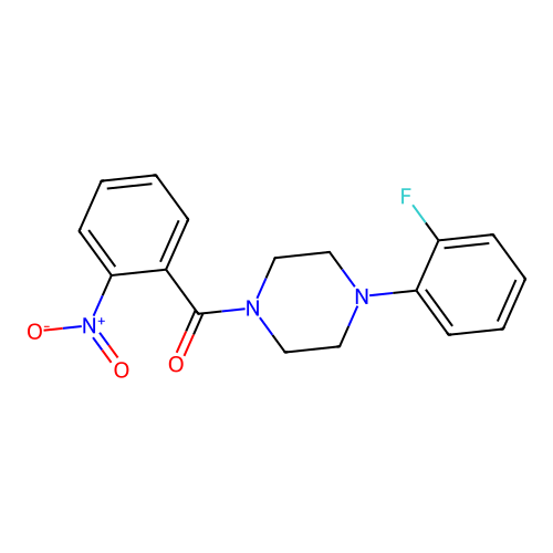 [4-(2-Fluorophenyl)piperazin-1-yl](2-nitrophenyl)methanone structure