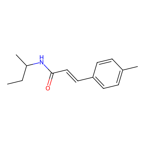 (E)-N-butan-2-yl-3-(4-methylphenyl)prop-2-enamide structure