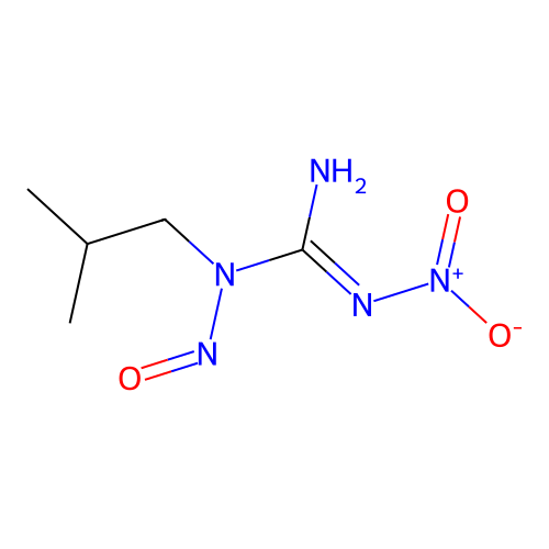 1-(2-Methylpropyl)-2-nitro-1-nitrosoguanidine structure
