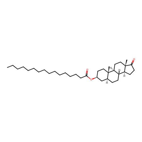 Androsterone 3-palmitate structure