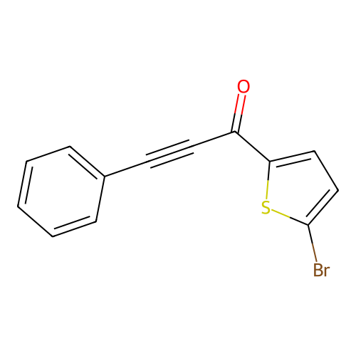 2-Propyn-1-one, 1-(5-bromo-2-thienyl)-3-phenyl- structure