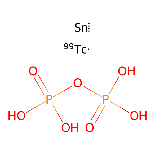 Technetium tin pyrophosphate structure