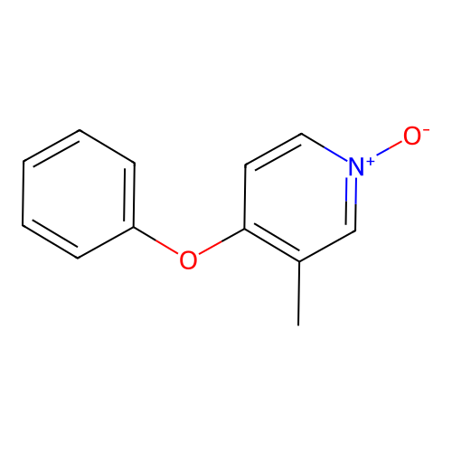 3-Methyl-1-oxido-4-phenoxypyridin-1-ium structure