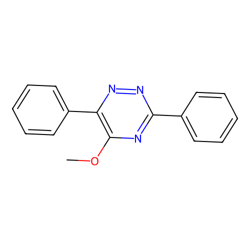 5-Methoxy-3,6-diphenyl-1,2,4-triazine structure