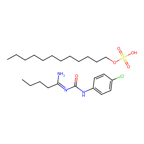 Carbantel lauryl sulfate structure