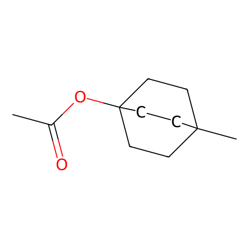 Bicyclo[2.2.2]octan-1-ol, 4-methyl-, acetate structure