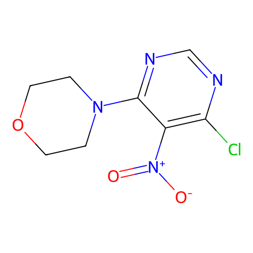 4-(6-Chloro-5-nitropyrimidin-4-yl)morpholine structure