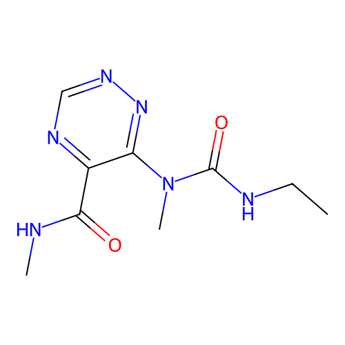 6-[(ethylcarbamoyl)(methyl)amino]-N-methyl-1,2,4-triazine-5-carboxamide structure
