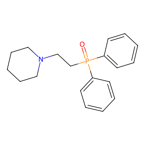 1-(2-Diphenylphosphorylethyl)piperidine structure