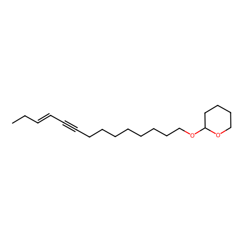 2H-Pyran, tetrahydro-2-((11E)-11-tetradecen-9-yn-1-yloxy)- structure