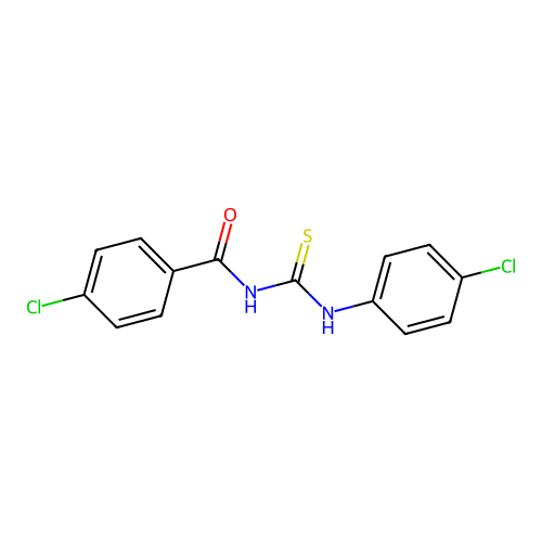 4-chloro-N-[(4-chlorophenyl)carbamothioyl]benzamide structure