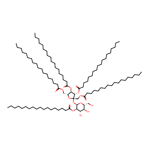 Sucrose pentastearate structure