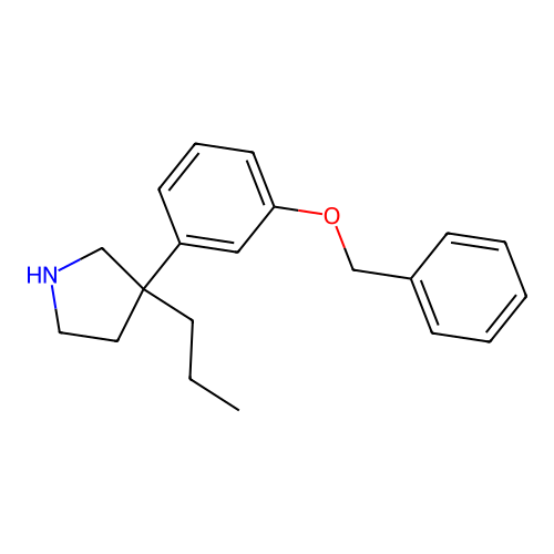 Pyrrolidine, 3-(3-benzyloxyphenyl)-3-propyl- structure