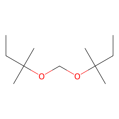 Butane, 2,2'-[methylenebis(oxy)]bis[2-methyl- structure