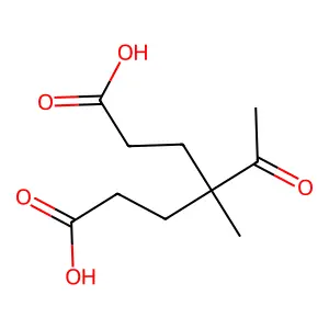 4-Acetyl-4-methylheptanedioic acid structure