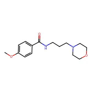 4-甲氧基-N-(3-(4-吗啉基)丙基)苯甲酰胺 structure