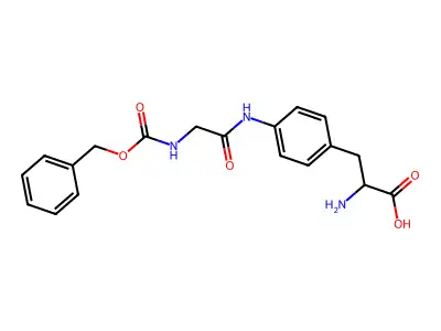 2-Amino-3-[4-[[2-(phenylmethoxycarbonylamino)acetyl]amino]phenyl]propanoic acid structure