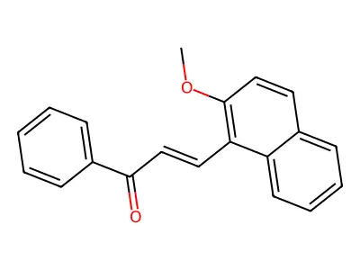 3-(2-Methoxy-1-naphthyl)-1-phenyl-2-propen-1-one structure