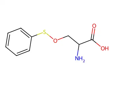 2-Amino-3-phenylsulfanyloxypropanoic acid structure