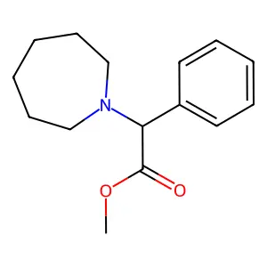 Methyl 2-(azepan-1-YL)-2-phenyl-acetate structure