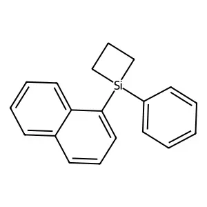 Silacyclobutane, 1-(1-naphthalenyl)-1-phenyl- structure