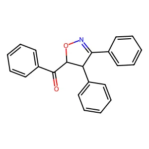 Methanone, (4,5-dihydro-3,4-diphenyl-5-isoxazolyl)phenyl- structure
