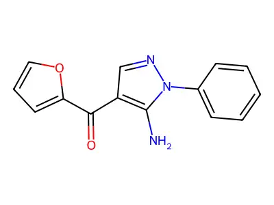(5-Amino-1-phenyl-1H-pyrazol-4-YL)(2-furyl)methanone structure