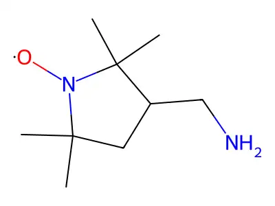 (1-Hydroxy-2,2,5,5-tetramethylpyrrolidin-3-yl)methanamine structure