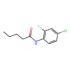 N-(4-chloro-2-fluorophenyl)pentanamide structure