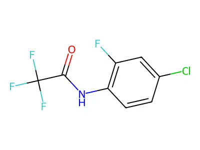 N-(4-chloro-2-fluorophenyl)-2,2,2-trifluoroacetamide structure