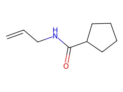 N-prop-2-enylcyclopentanecarboxamide structure