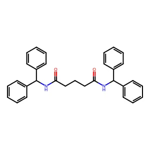 N,N'-dibenzhydrylpentanediamide structure