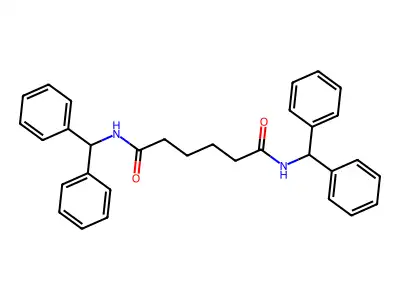 N,N'-dibenzhydrylhexanediamide structure