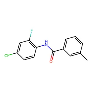 N-(4-chloro-2-fluorophenyl)-3-methylbenzamide structure