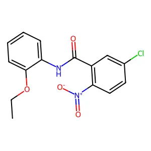 5-chloro-N-(2-ethoxyphenyl)-2-nitrobenzamide structure