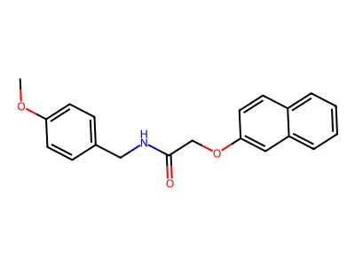 N-(4-methoxybenzyl)-2-(naphthalen-2-yloxy)acetamide structure