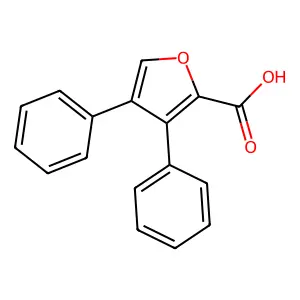 3,4-二苯基-2-呋喃甲酸 structure