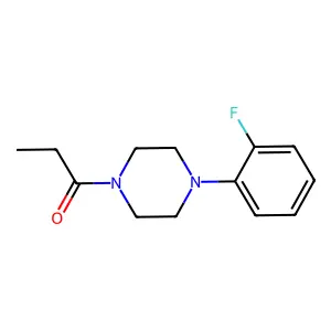 1-[4-(2-Fluorophenyl)piperazin-1-yl]propan-1-one structure