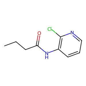 N-(2-chloropyridin-3-yl)butanamide structure