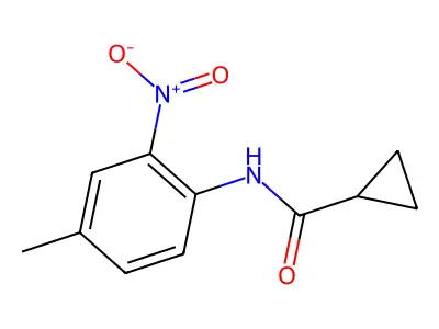 N-(4-methyl-2-nitrophenyl)cyclopropanecarboxamide structure