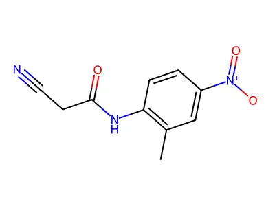 2-cyano-N-(2-methyl-4-nitrophenyl)acetamide structure