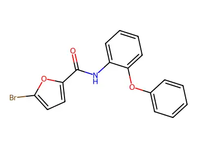 5-bromo-N-(2-phenoxyphenyl)furan-2-carboxamide structure