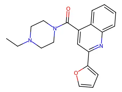(4-Ethylpiperazin-1-yl)-[2-(furan-2-yl)quinolin-4-yl]methanone structure