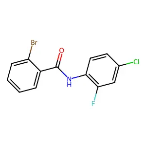 2-bromo-N-(4-chloro-2-fluorophenyl)benzamide structure