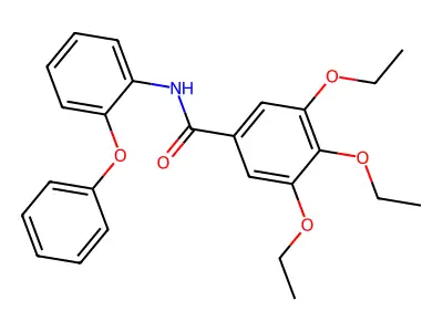 3,4,5-三乙氧基-N-(2-苯氧基苯基)苯甲酰胺 structure